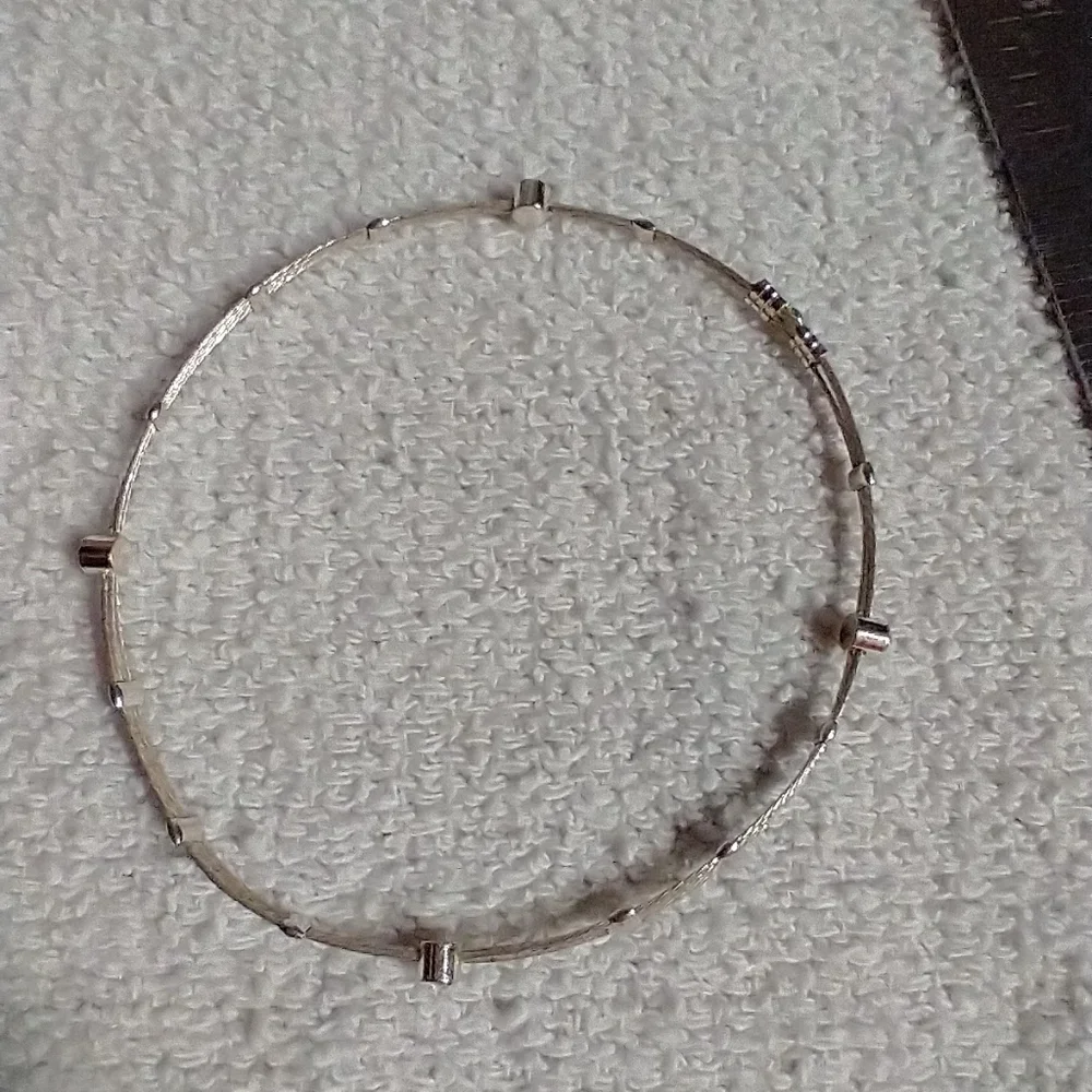 Wire bangle bracelet cz approx. 2.5 wide